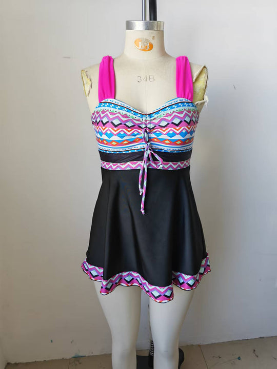 Damen Einteiliger Badeanzug mit raffiniertem Wickel-Design EB