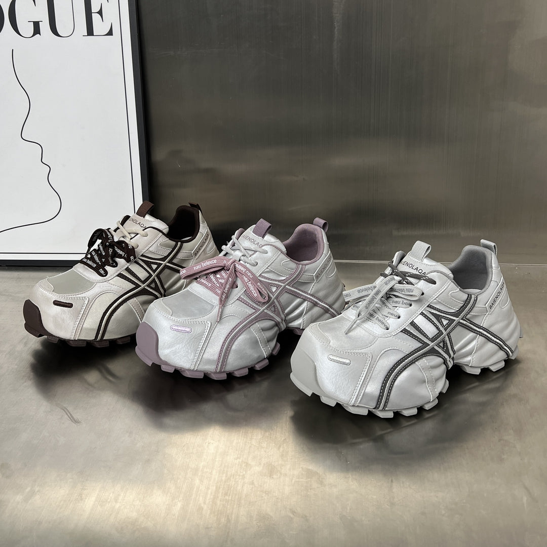 Damen Sportliche Lauf-Schuhe mit robustem Profil und atmungsaktivem Obermaterial EB