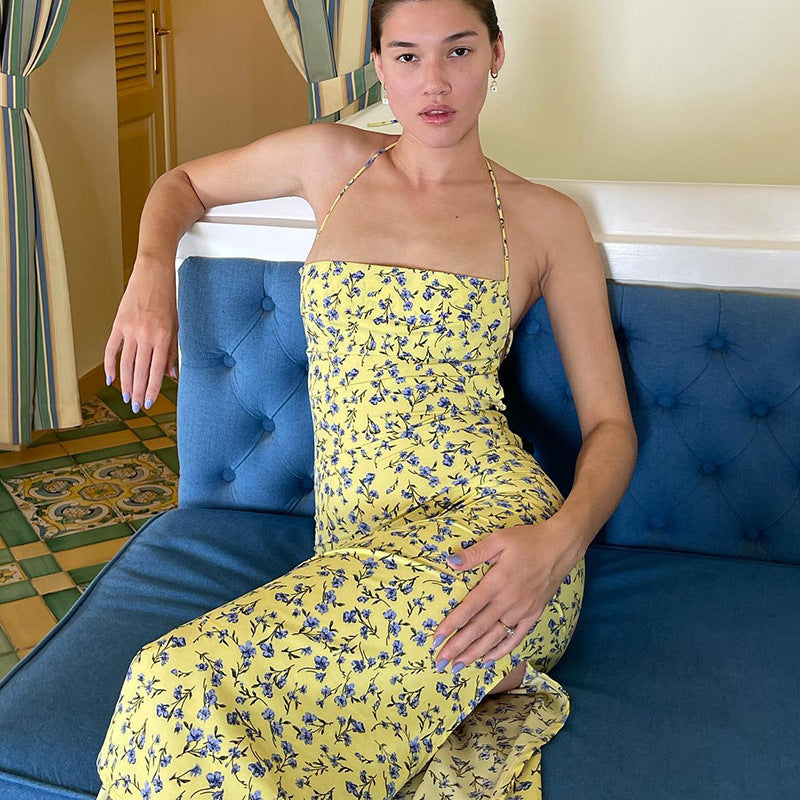 Damen Maxikleid mit floralem Muster EB