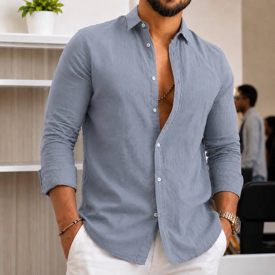 Herren Leichtes Leinenhemd EB
