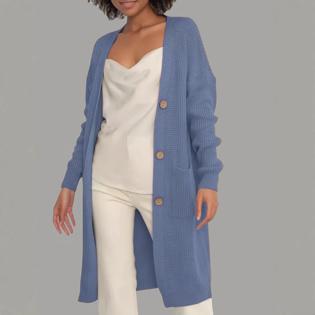 Damen Strickjacke mit hochwertigen Knöpfen EB