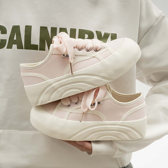 Damen Modische Sneaker mit elastischer Schnürung und komfortabler Sohle EB