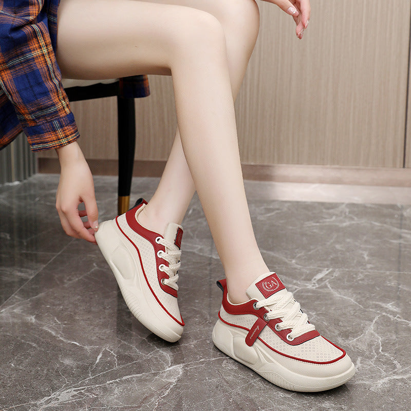 Damen Sportliche Sneakers mit atmungsaktiven Mesh-Einsätzen und rutschfester Sohle EB