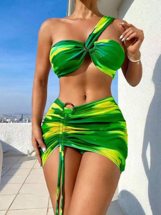 Damen Cropped Top und Minirock Set EB
