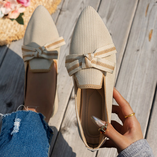 Damen elegante Slipper mit atmungsaktivem Obermaterial EB
