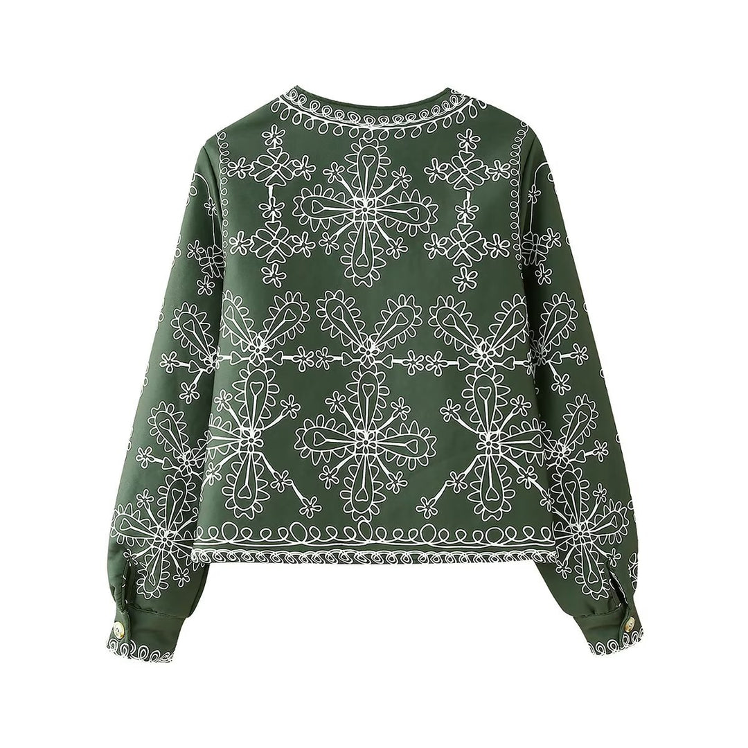 Damen Wickelrock mit floralem Muster und verstellbarem Gürtel EB