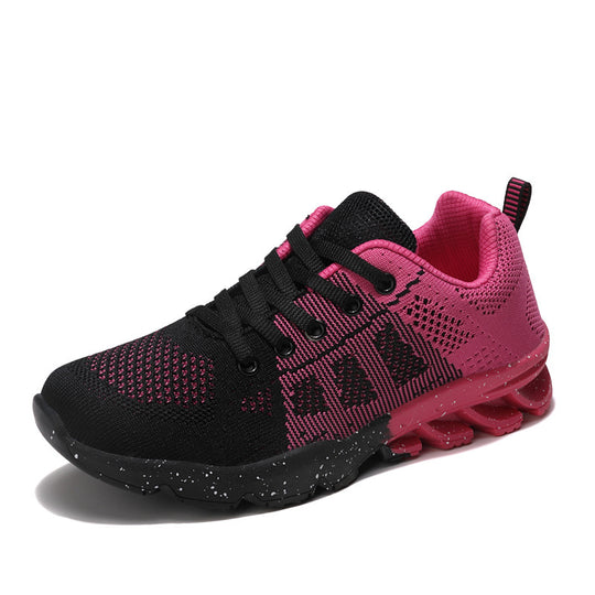 Damen Atmungsaktive Lauf-Sneaker mit dämpfender Sohle und rutschfester Außensohle EB