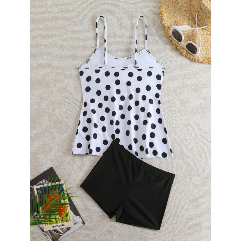 Damen Tankini mit gepolstertem Oberteil und sportlichem Höschen EB