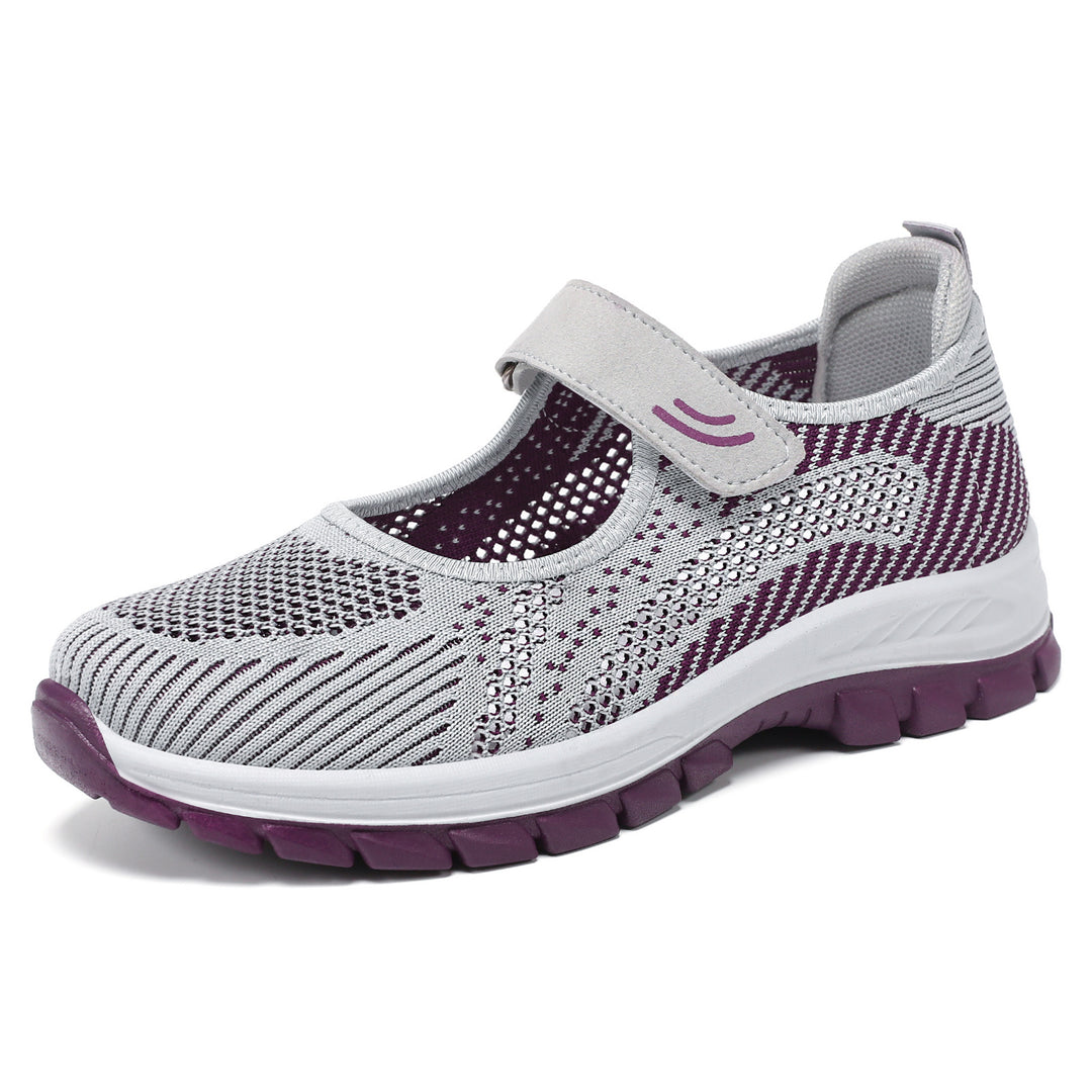 Damen Atmungsaktive Fitness-Schuhe mit praktischem Klettverschluss EB