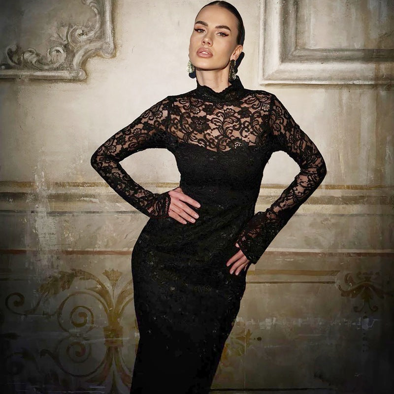 Damen Spitzenkleid EB