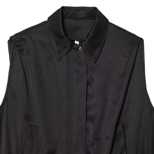 Damen ärmellose Utility-Weste mit seitlichen Taschen und elastischem Bund EB