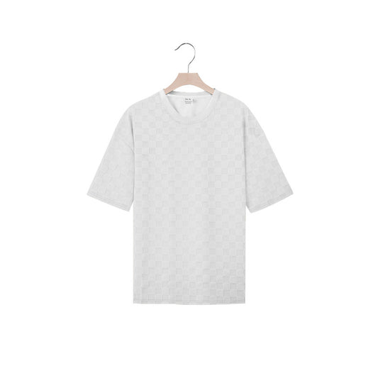 Herren lässiges Kurzarmshirt aus strukturierter Baumwolle EB