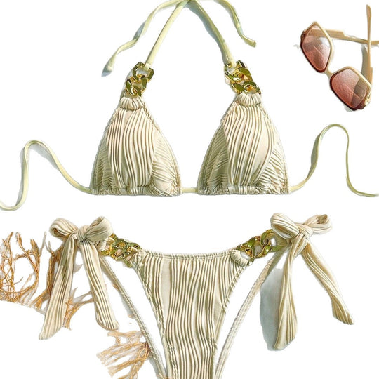 Damen Triangel-Bikini mit elegantem Ketten-Detail EB