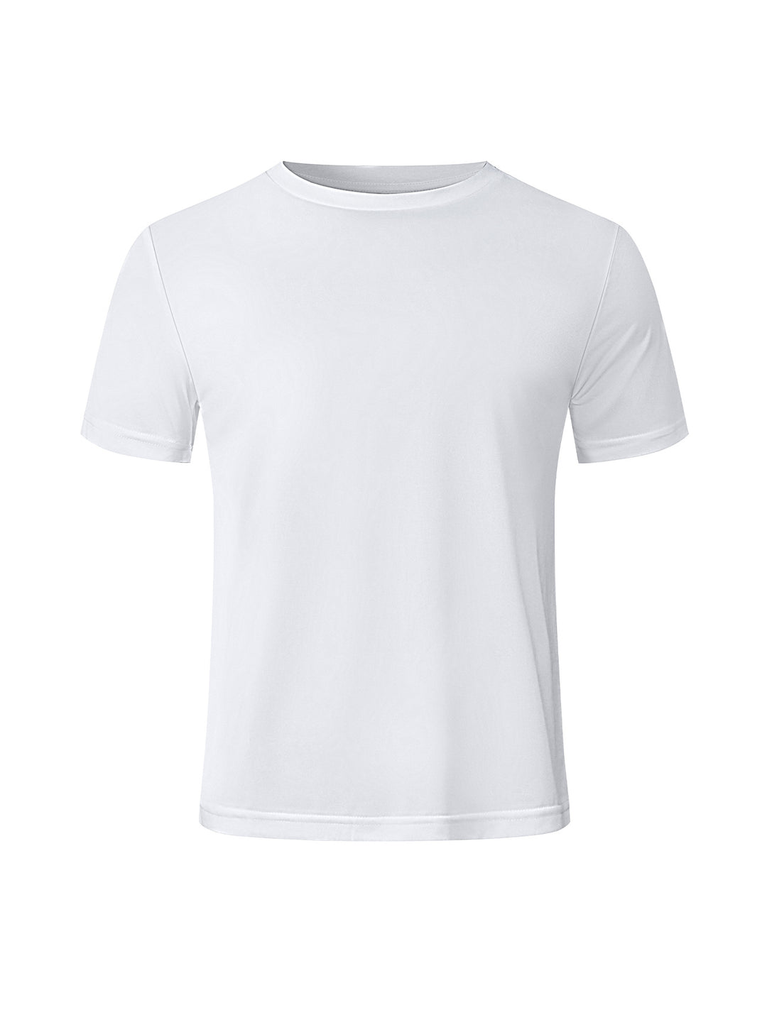 Herren nan meliertes Funktions-T-Shirt mit Rundhalsausschnitt, leichter Baumwollmischung und atmungsaktiver Struktur EB