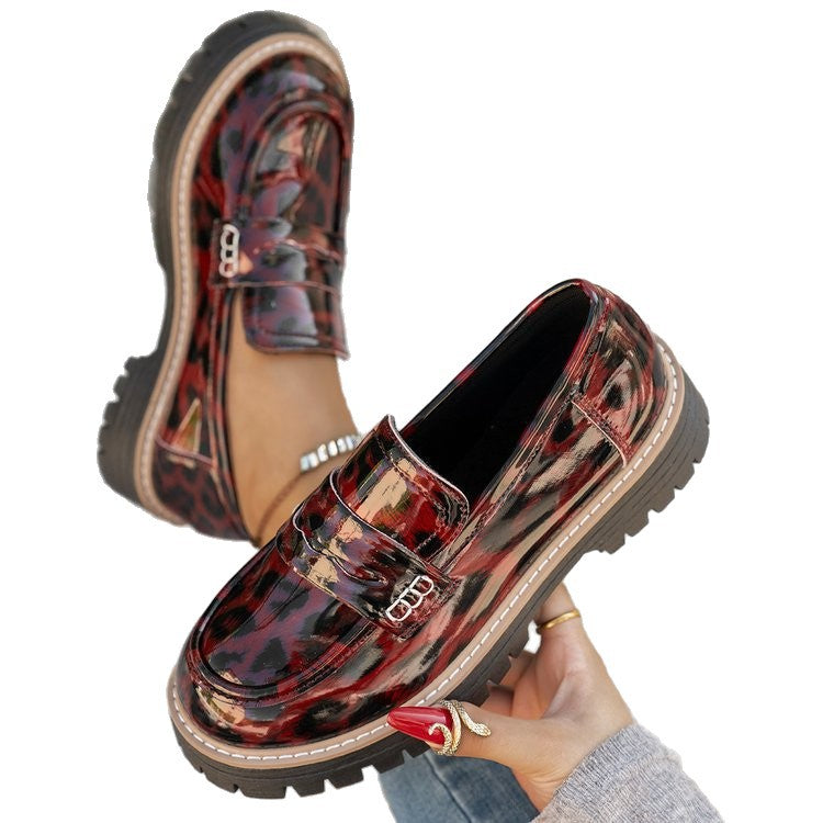 Damen Modische Loafers mit komfortablem Plateau und eleganter Sohle EB