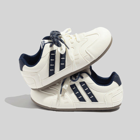 Damen Sportliche Retro Sneakers mit floralem Muster und bequemer Dämpfung EB
