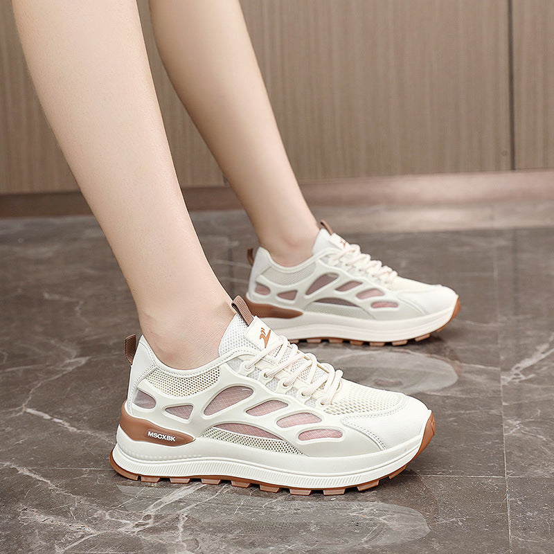 Damen Sportliche Sneakers mit innovativer Netzstruktur und rutschfester Laufsohle EB
