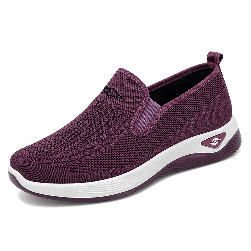 Damen Stretchige Slip-On Sportschuhe mit atmungsaktivem Obermaterial EB