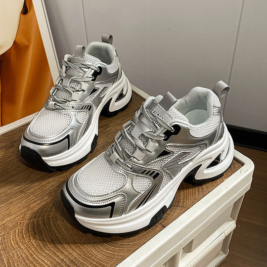 Damen Sportliche Sneakers mit atmungsaktiver Mesh-Oberfläche und stoßdämpfendem System EB