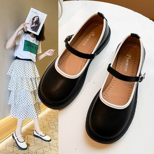 Damen Mary Jane Schuhe mit verstellbarem Riemen und gepolsterter Innensohle EB