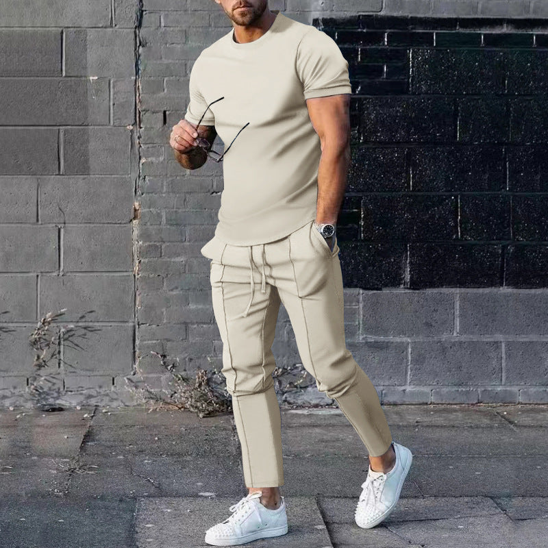Herren lässiges T-Shirt und Jogginghose Set EB