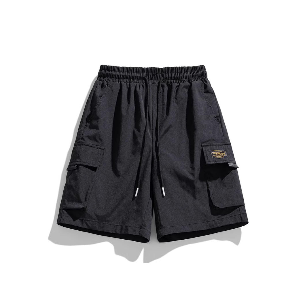 Herren Cargo-Shorts mit elastischem Bund und praktischen Taschen EB