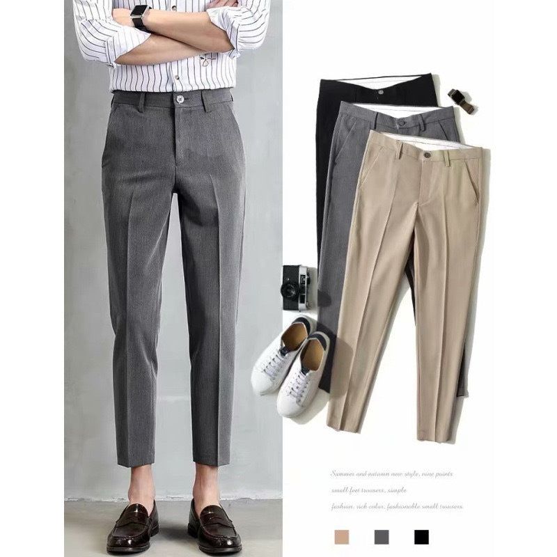 Herren klassische Chino-Hose mit eleganter Passform und subtilen Details EB