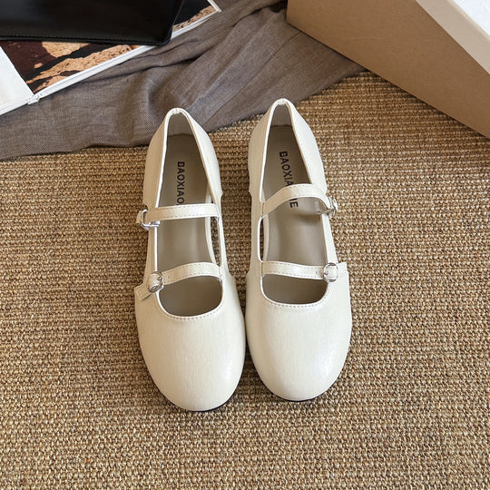 Damen Komfortable Mary Jane Schuhe mit verstellbaren Riemen EB