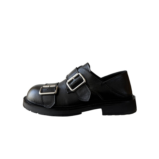 Damen Komfortable Schnürschuhe mit doppeltem Riemen und robustem Profil EB