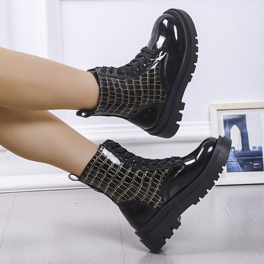 Damen Trendige Statement-Stiefel im modernen Design EB