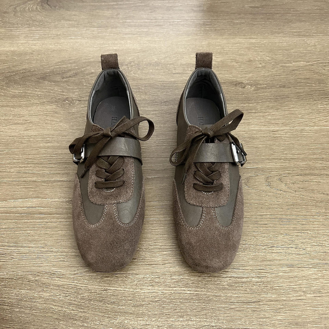Damen modische Schnürschuhe mit dekorativem Element und hochwertiger Verarbeitung EB