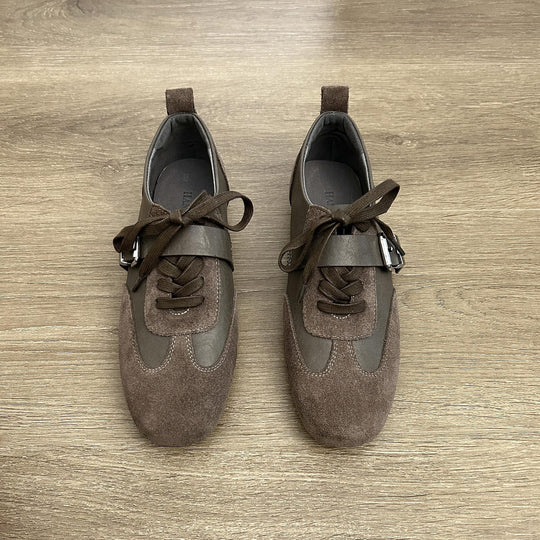 Damen modische Schnürschuhe mit dekorativem Element und hochwertiger Verarbeitung EB