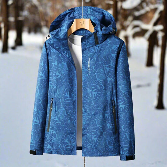 EB | Regenjacke - Leichtes Material - Kapuze & Reißverschluss - Verstellbare Bündchen