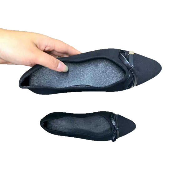 Damen Flache Ballerinas mit dekorativem Schleifen-Detail EB