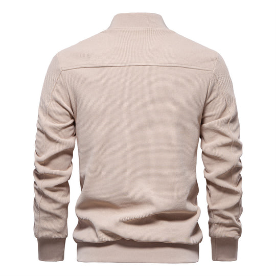 Herren modische Sportjacke mit atmungsaktivem Strukturdesign EB