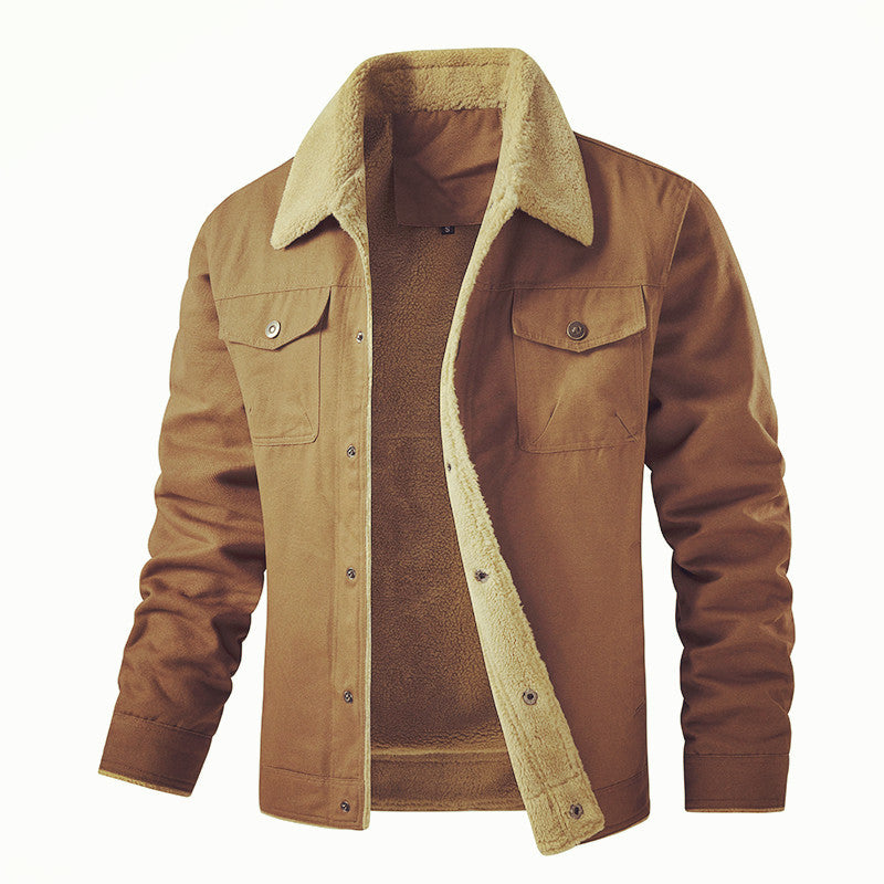 Herren gefütterte Utility-Jacke mit Teddyfutter EB