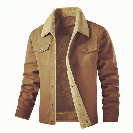 Herren gefütterte Utility-Jacke mit Teddyfutter EB