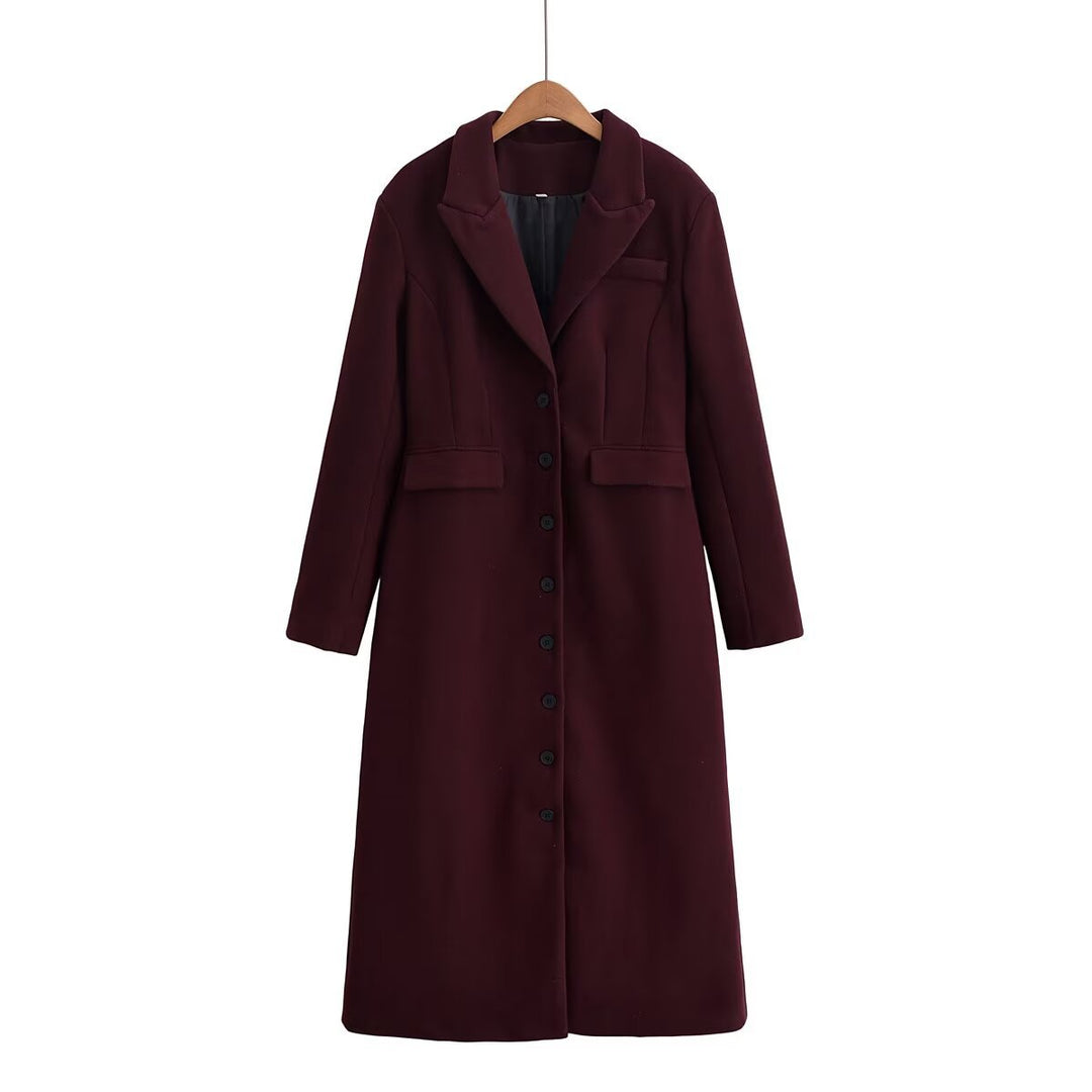Damen eleganter Bouclé-Mantel EB