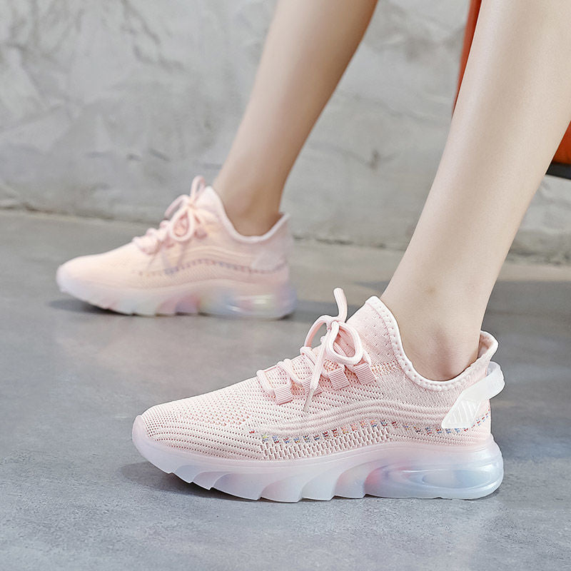 Damen Atmungsaktive Fashion Sneakers mit effizienter Dämpfung und flexibler Laufsohle EB