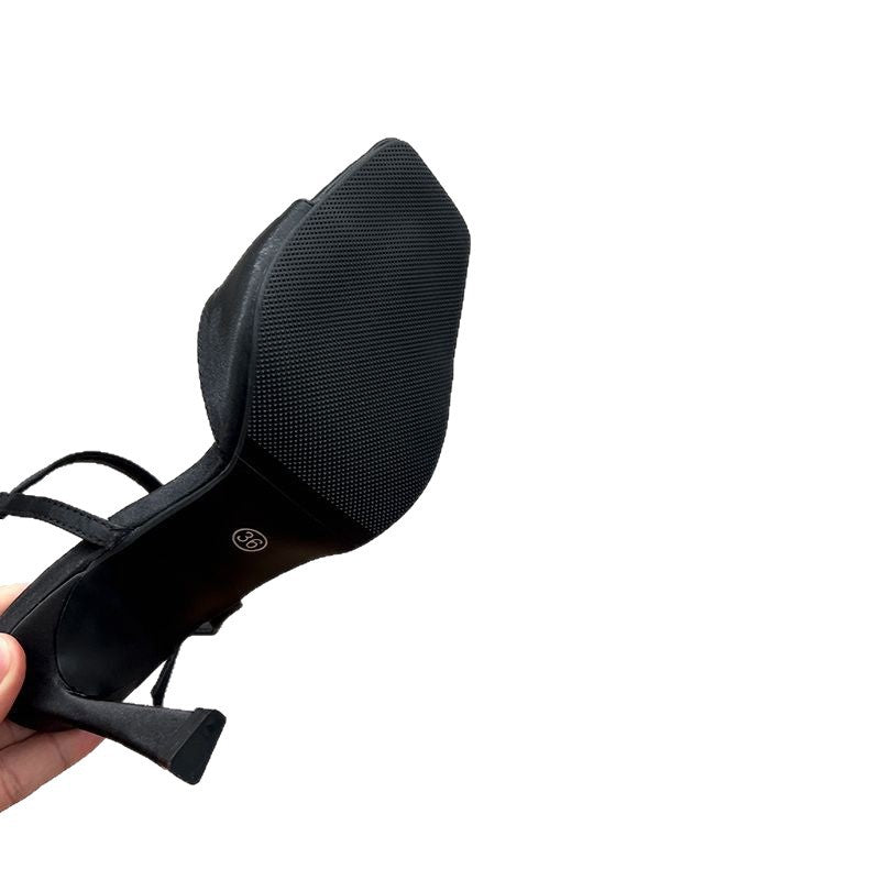 Damen elegante Slingback High Heels mit verstellbarem Riemendesign EB