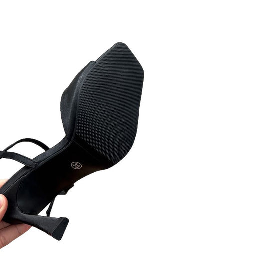 Damen elegante Slingback High Heels mit verstellbarem Riemendesign EB