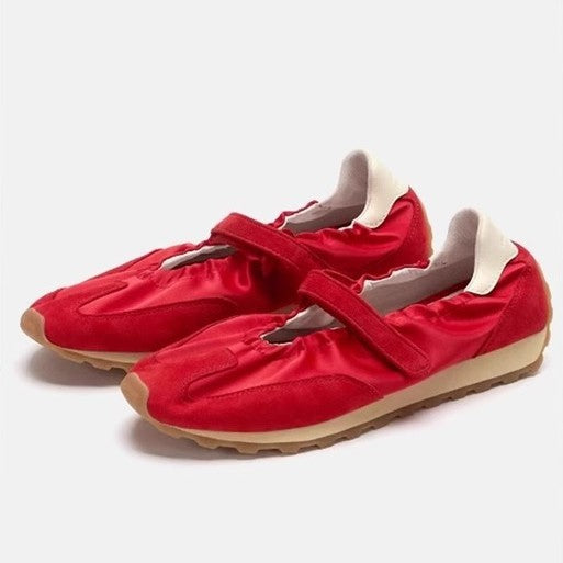 Damen Bequeme Mokassins mit verstellbarem Riemen und rutschfester Sohle EB