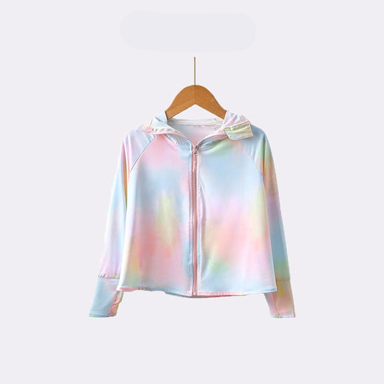 Kinder UV-Schutzjacke mit Kapuze und atmungsaktiven Eigenschaften EB