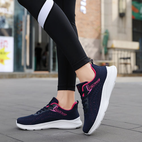 Damen Sportliche Laufschuhe mit atmungsaktivem Obermaterial und dämpfender Sohle EB 1774575207