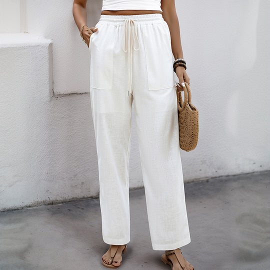 Damen Bequeme Freizeithose mit praktischen aufgesetzten Taschen EB