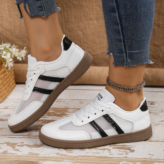 Damen Atmungsaktive Freizeitsneakers mit sportlichem Mesh-Obermaterial und flexiblem Sohlenprofil EB