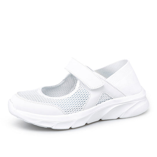 Damen Atmungsaktive Freizeitschuhe mit Klettverschluss und flexiblem Obermaterial EB