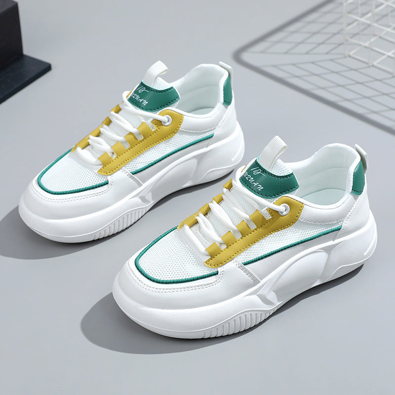 Damen modische Sneakers mit gepolsterter Laufsohle und atmungsaktivem Obermaterial EB