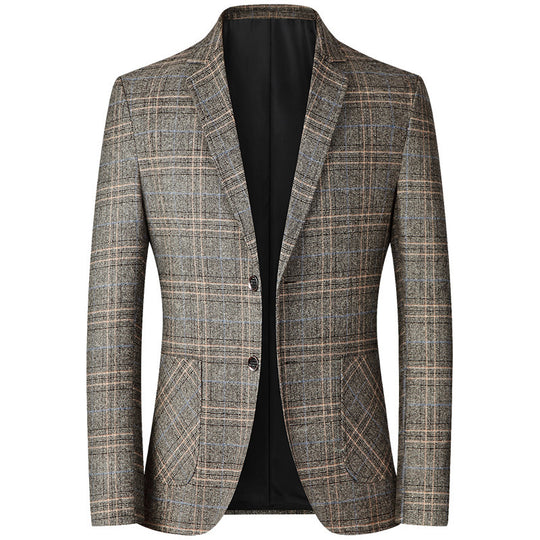 Herren Modernes Karomuster-Sakko im Heritage-Look mit fallendem Revers EB