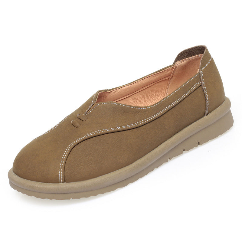 Damen Atmungsaktive Slip-On Ballerinas mit angenehm flexiblem Fußbett EB